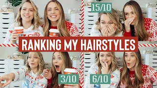 Rating my Christmas Morning Hairstyles - TEA - KayleyMelissa