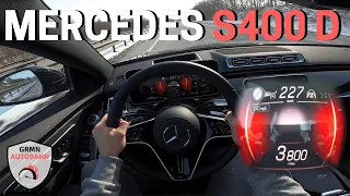 2021 Mercedes S400d 4 Matic 330HP W223 | NO SPEED LIMIT Autobahn ACCELERATION