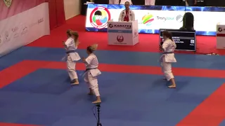 Premier League Dubai 2019 Femal Team Kata Russia 2 Paiku