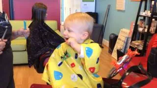 Ryan's First Haircut December 2013