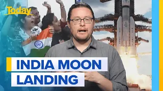 India makes history landing spacecraft on the moon | Today Show Australia