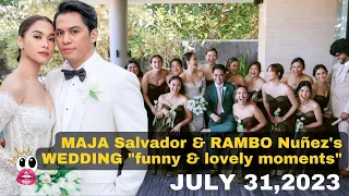 HIGHLIGHTS | MAJA Salvador & RAMBO Nuñez's WEDDING "funny & lovely moments"