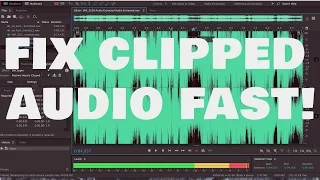 How To Fix Clipped Audio In Adobe Audition - FAST!