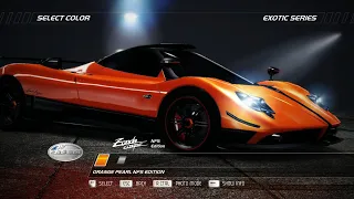 Need for speed Hot pursuit Pagani zonda cinque nfs edition