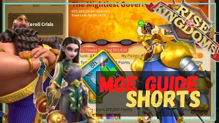 How to ACE MGE | Rise of Kingdoms #Shorts