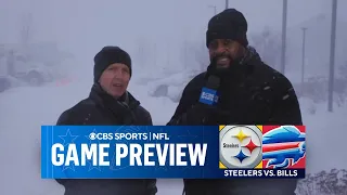 STEELERS VS. BILLS: Snow and wind POUND Buffalo ahead of Wild Card game | CBS Sports NFL