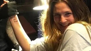 Drew Barrymore Gets Sweet Tattoo in Honor of Her Daughters