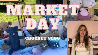 Crochet Market Vlog - Great Market Day! #crochet #amigurumi #marketvlog #crochetvlog #marketprep