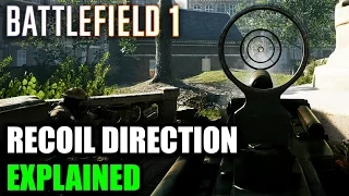 Battlefield 1 ► RECOIL DIRECTION EXPLAINED - Does it matter? | Accuracy Comparison (BF1 Tips & Info)