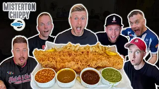 8LB COD BUSTER FISH & CHIP CHALLENGE WITH 6 COMPETITIVE EATERS!