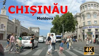 CHIȘINĂU Moldova - Dash Cam Driving Tour 4K UHD | Part 1
