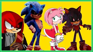 Knuckles.EXE & DARK Sonic.EXE & Cute Amy & Metal Sonic - Coffin Dance Song Cover