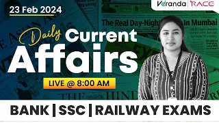 DAILY CURRENT AFFAIRS | FOR BANK : SSC EXAMS | LEARN WITH SRUTHY MISS | Veranda Race
