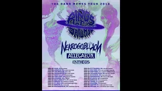 Rings Of Saturn have announced a tour with Nekrogoblikon, Allegaeon and Entheos tour!