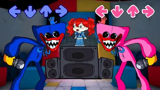 Friday Night Funkin' - Kissy Missy Vs Huggy Wuggy + Poppy Incredible Doll Mod