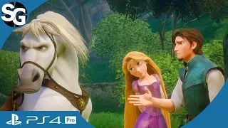 Kingdom Hearts 3 - All Cutscenes | Game Movie | Tangled (Rapunzel) - Kingdom of Corona