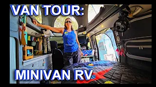 SOLO SENIOR WOMAN HAS EVERYTHING AND GETS 28 MILES PER GALLON - BEAUTIFUL MINIVAN RV