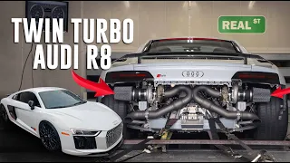 Our New TWIN TURBO Audi R8 Build! AMS Alpha 10 (Dyno | Install | Street Pulls)