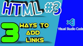 HTML #3 - Setup, Saving & Adding Links.