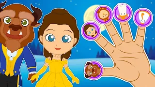 👋 BEAUTY AND THE BEAST 🎵 Finger family with Beauty, Beast, Lumiere, Ding Dong and Chip