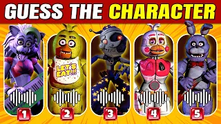 Guess The FNAF Character by Voice & ARM - Fnaf Quiz | Five Nights At Freddys| Freddy, Vanny, Chica