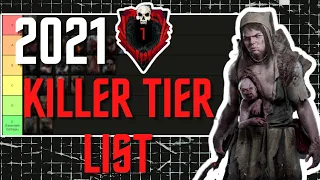 (2021) RANK 1 KILLER TIER LIST | Dead By Daylight