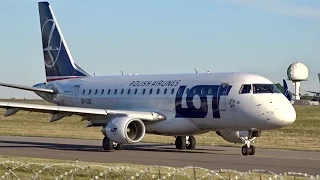 LOT – Polish Airlines Embraer ERJ-170 | Taxi and Departure at Luxembourg Findel Airport