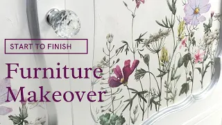 Furniture Makeover Using Dixie Belle Paint | Trash to Treasure Furniture Flip |Start to Finish