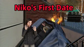 In traffic at a speed of 9999999, Niko's First Date！ - GTA4