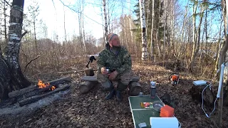 ОДИН НА РЕКЕ В БЕРЁЗОВОЙ РОЩЕ! ДОНКИ НА НА НАЛИМА ВЕСНОЙ НОЧЬ У КОСТРА ПОД МУЗЫКУ ЛЕСА, СЧАСТЬЕ ТАМ