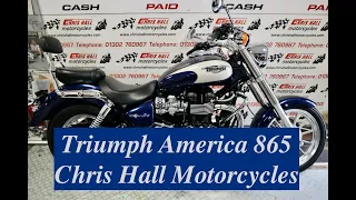 2010 Triumph Bonneville America 865 @chrishallmotorcycles #motorcycles #triumph