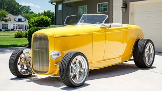 1932 Ford Model B Roadster Hot Rod LT1 V8 Walk-around Video