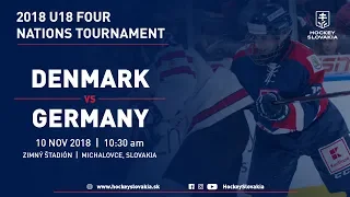 U18 Four Nations Tournament 2018 | Denmark vs Germany