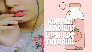 How to create ✨Korean✨ lip shade gradient using only 3 products #youtubeshort #beautyhacks