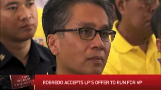 Robredo accepts LP's offer to run for VP