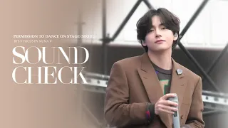 220313 PTD in  Seoul - Soundcheck (사운드체크 중) / BTS V / 방탄소년단 뷔 (4K fancam)