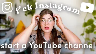Why you need to start a YouTube channel (not an Instagram!)