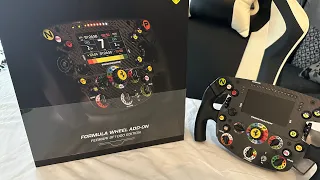 Thrustmaster SF1000 Ferrari wheel unboxing, firmware update and test