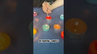 DIY Painting Candles // Male stearinlys