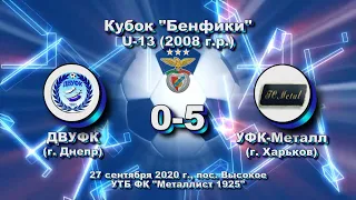 4 Кубок "Бенфики" 2020. ДВУФК (2008)   Металл Харьков(2008).27.09.2020.