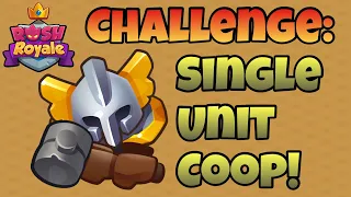 RUSH ROYALE - SINGLE UNIT COOP CHALLENGE! - INQUISITOR!