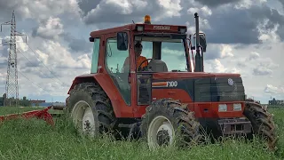 Fiatagri Winner F100 + Lely Splendimo mc240 {Fiat Sound} -falciatura fieno-