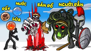 THẮNG TÊ TÊ CHƠI STICK WAR 3 CHIẾN ĐẤU TẤT CẢ CÁC NGUYÊN TỐ ĐẤT LỬA VÀ NƯỚC