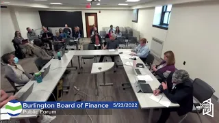Burlington Board of Finance - 5/23/2022