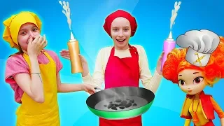 Смешные видео для детей - Кулинарный батл с Леди Баг и куклой Сказочный патруль @GullGirl