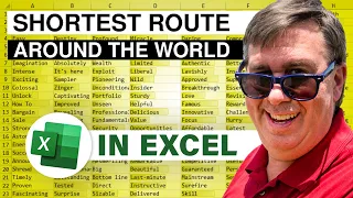 Excel Shortest Route To 148 Locations Around The Supernatural World Using Excel - Episode 2637