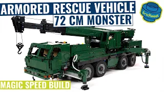 72cm Monster with RC & Pneumatics - Armored Rescue Vehicle - MouldKing 20009 (Speed Build Review)