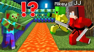 JJ and Mikey NINJA Security House vs 1000 Zombie Army - in Minecraft Maizen