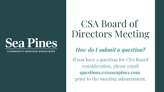 CSA Board of Directors - 11.17.2020 10AM