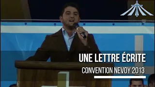 Une Lettre écrite - Convention Nevoy 2013